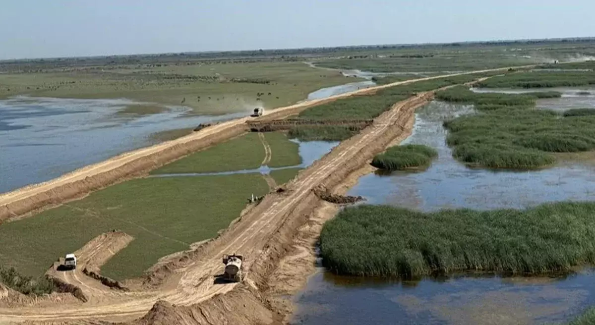 Сырдария өзені арқылы 500 метрлік теміржол көпірі салынады