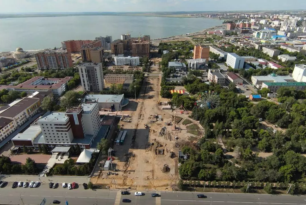 В Кокшетау строят "зелёный коридор": центр города свяжут с набережной