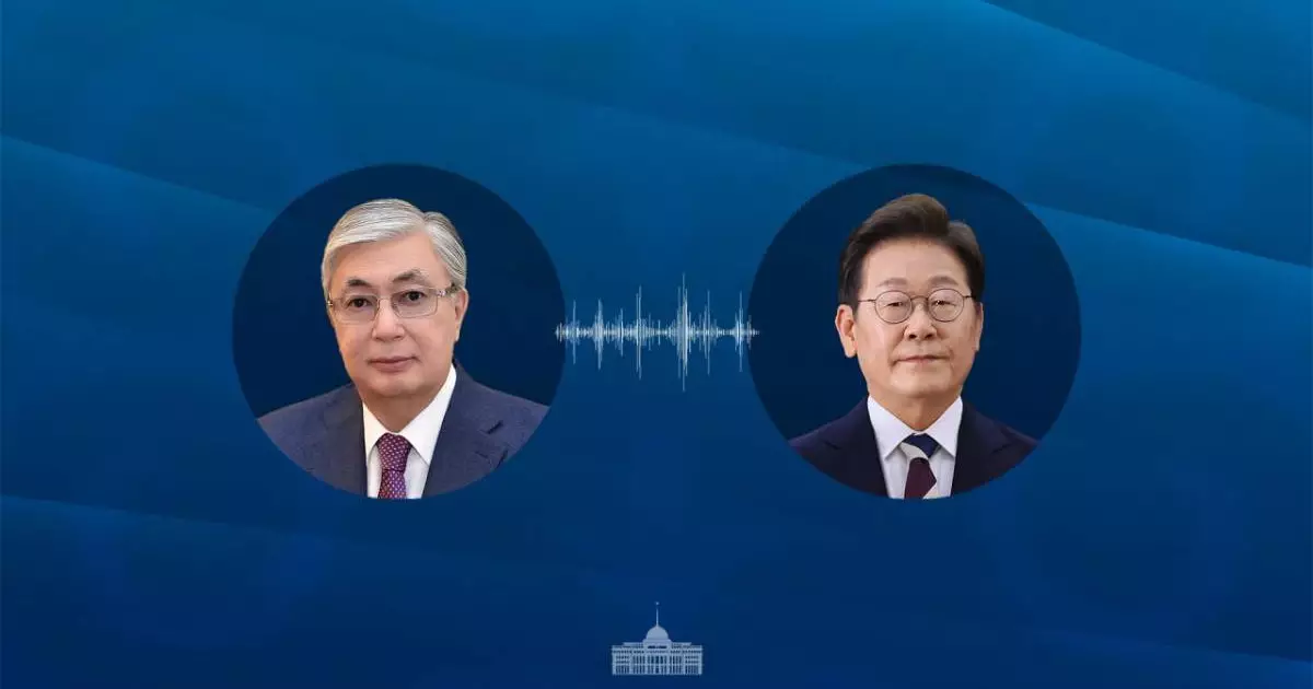 Қасым-Жомарт Тоқаев Оңтүстік Корея президентімен сөйлесті