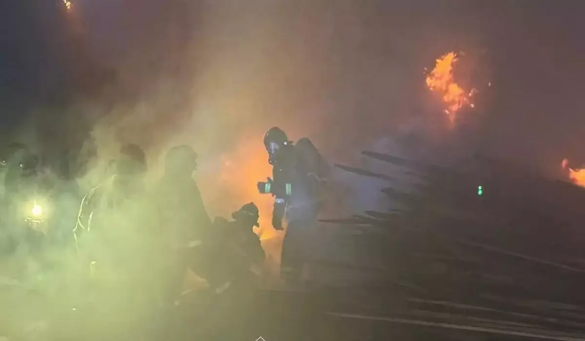 Көкшетауда ірі өрт шықты