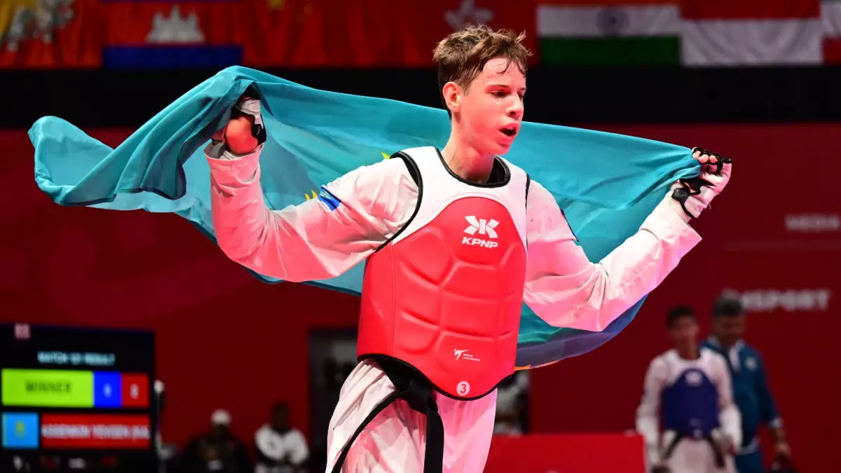 Жасөспірімдер Азиадасы: Таеквондошы Васенкин алтын жүлдегер атанды