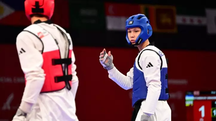 Таеквондодан жасөспірімдер Азиадасы: Нұрәлі Махмұт күміс жүлдеге ие болды