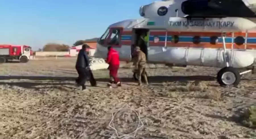 Қызылорда облысында ТЖМ тікұшағы жаңа туған сәбиді облыс орталығына жеткізді