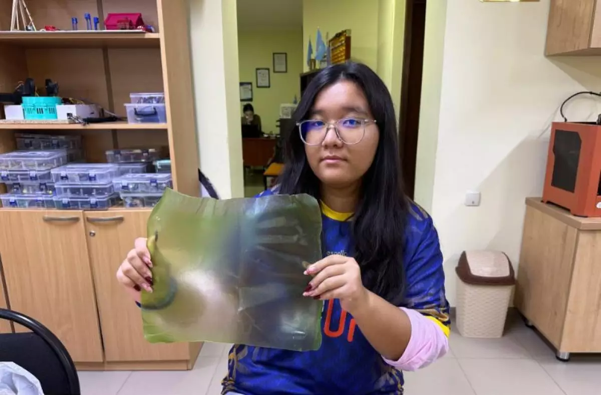 Школьница из Атырау получила грант на создание "экопластика"