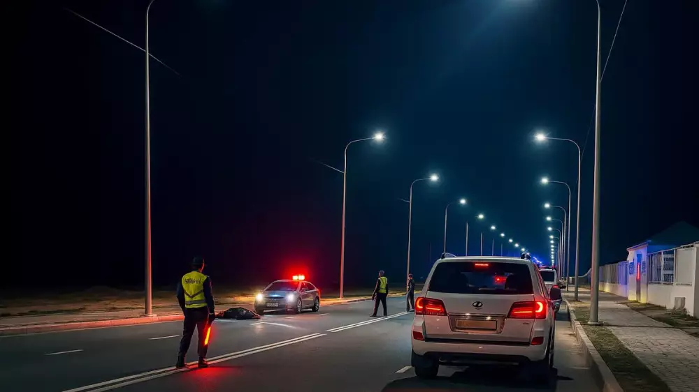 Мотоциклист погиб при столкновении с лошадью, внезапно выбежавшей на дорогу в Актау