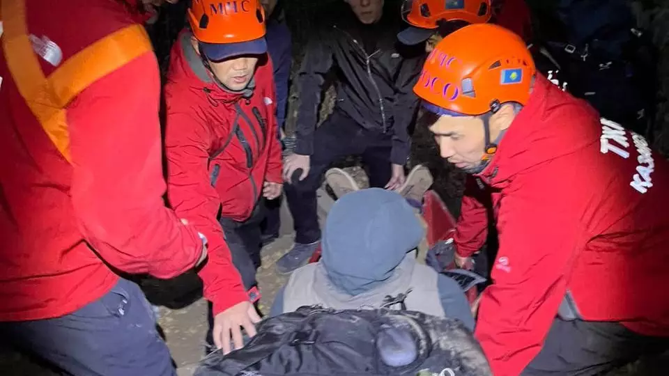 Алматы тауларында ер адам құтқарылды