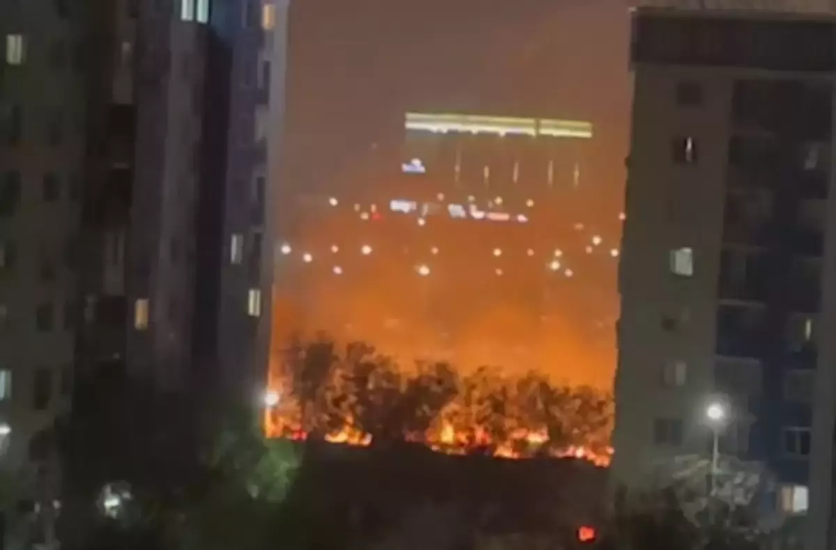 Шымкентте мерекелік отшашу салдарынан өрт болды