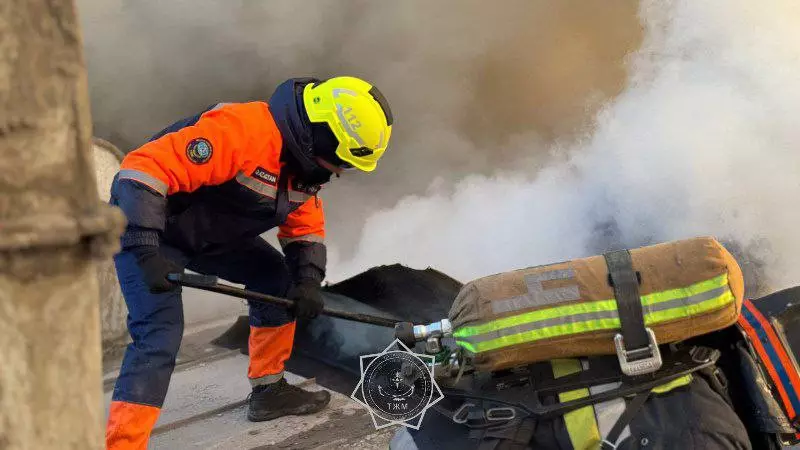 Астанада өндірістік цех өртенді