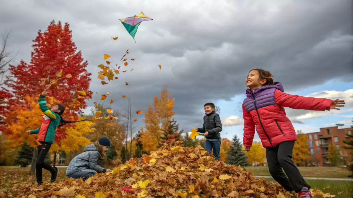 Казахстанские школьники вышли на осенние каникулы