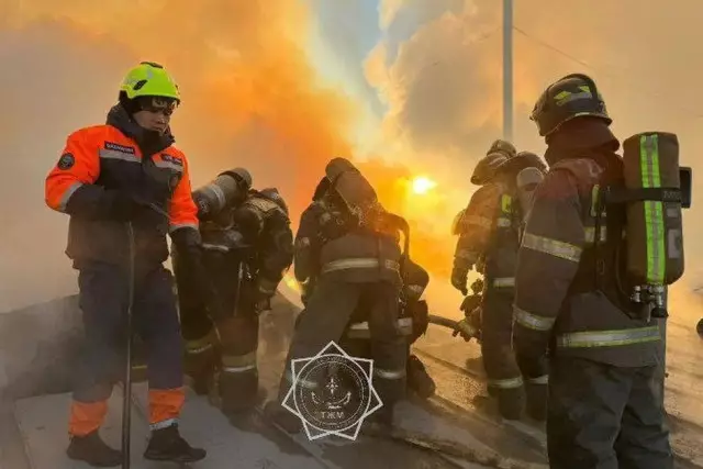 Астанада өндірістік цехтан ірі өрт шықты