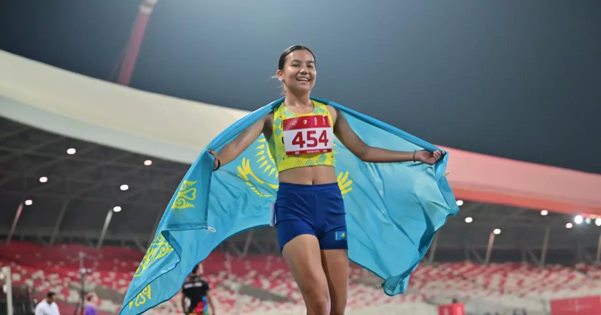   Жеңіл атлет Аида Ақылбекова жасөспірімдер арасындағы Азия ойындарында үздік үштікке енді   
