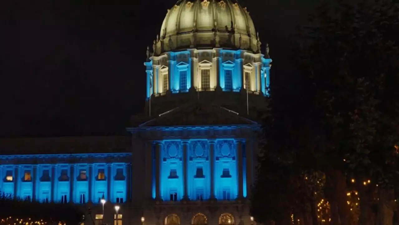 Сан-Францискода Қазақстанның көк байрағы желбіреді