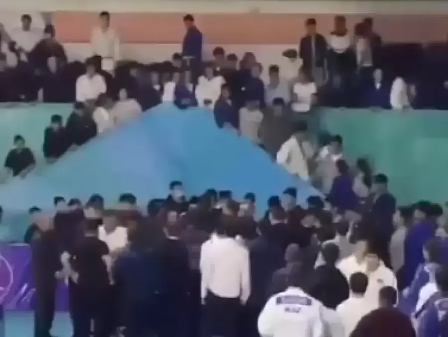 Өскеменде дзюдодан өткен жарыс жаппай төбелеспен аяқталды