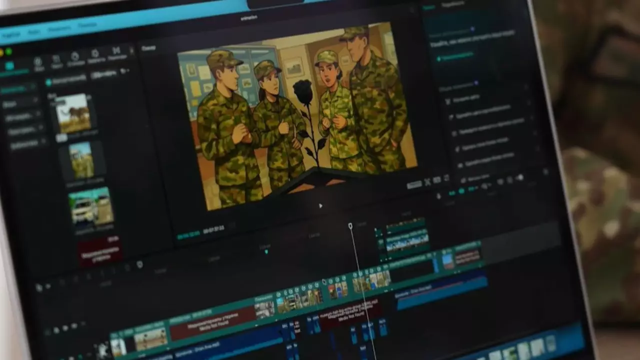 Ұландық сарбаз мультфильм жасады