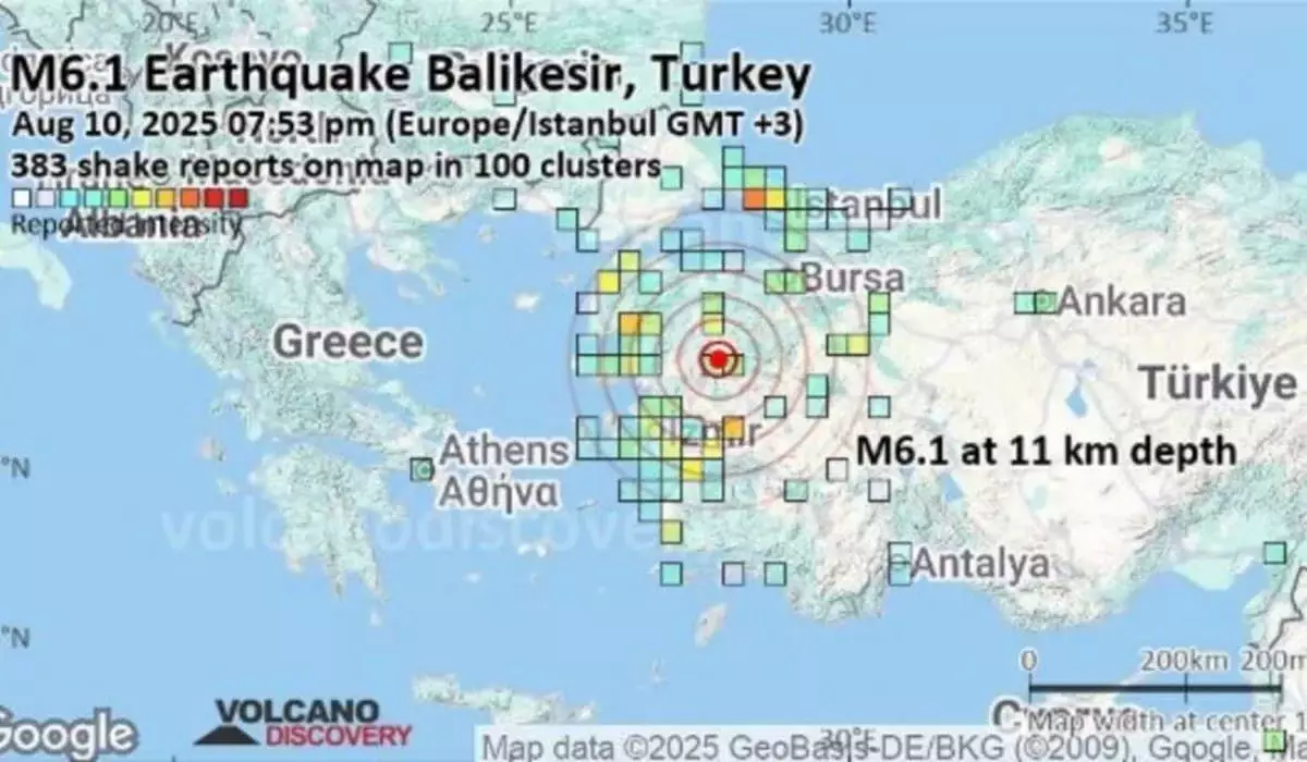19 человек пострадали после сильного землетрясения в Турции