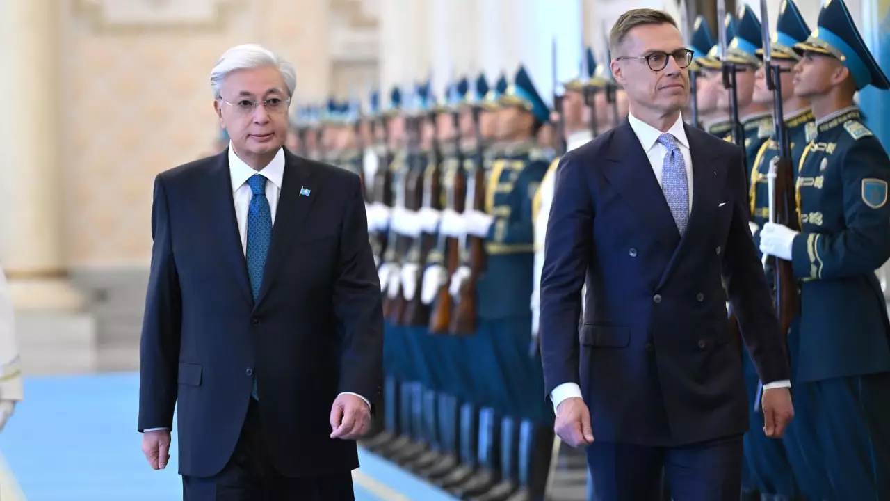 Тоқаев Финляндия президентін қарсы алды