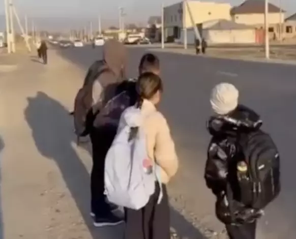 Таразда 69-мектептің алдында бағдаршам да, жаяу жүргіншілер өткелі де жоқ