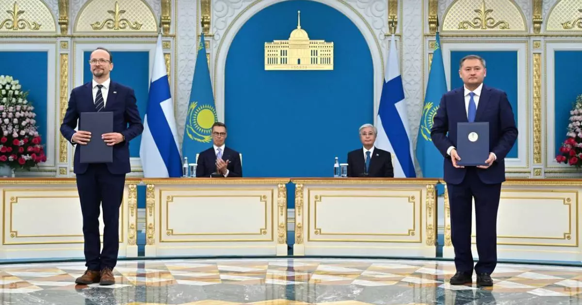  Қазақстан мен Финляндия арасында 15 құжатқа қол қойылды 