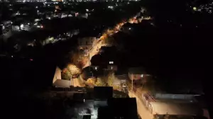 Наурызбай ауданының 51 көшесінде жарықтандыру жүйесі жаңғыртылып жатыр