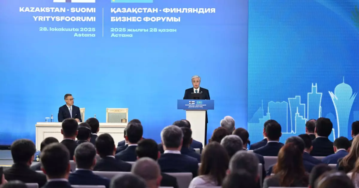   Финляндияның Қазақстанға құйған тікелей инвестициясы жарты миллиард долларға жуықтады – Тоқаев   