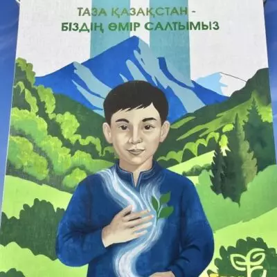 «Таза Қазақстан», «Заң және Тәртіп», «Адал Азамат»: в Жетісу создали тематические муралы