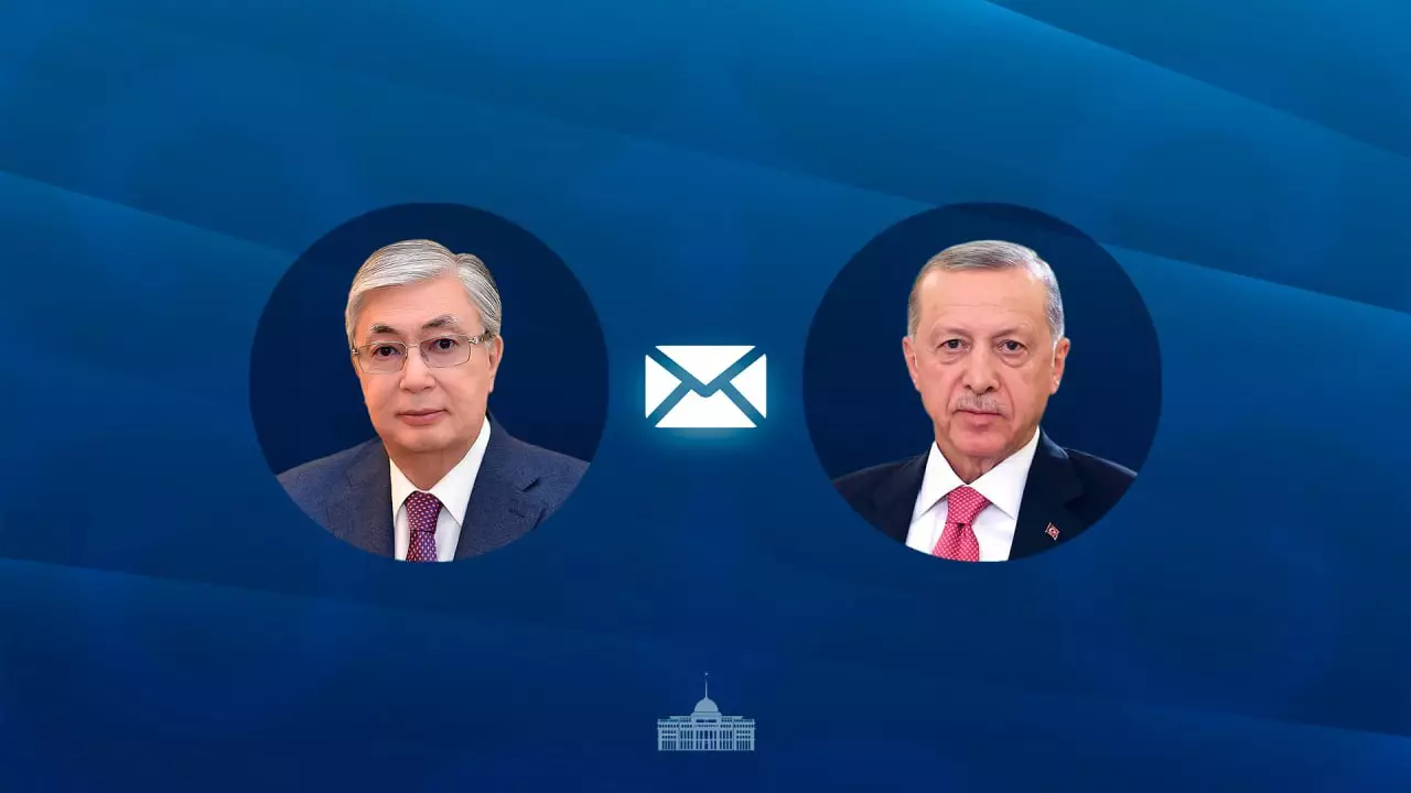 Мемлекет басшысы Түркия президентіне құттықтау жеделхатын жолдады