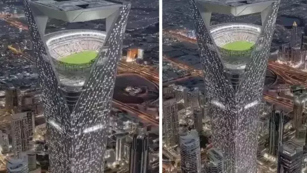 Ерекше стадион: футболдан әлем чемпионаты 350 метр биіктікте өтеді