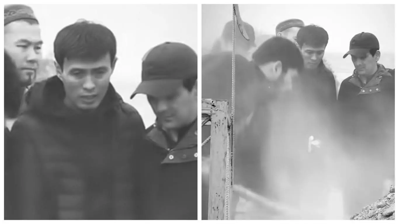 "Көмгеніне дейін түсіріп тұрған ба?": әкесін жерлеген Ердос Қанаев сынға қалды