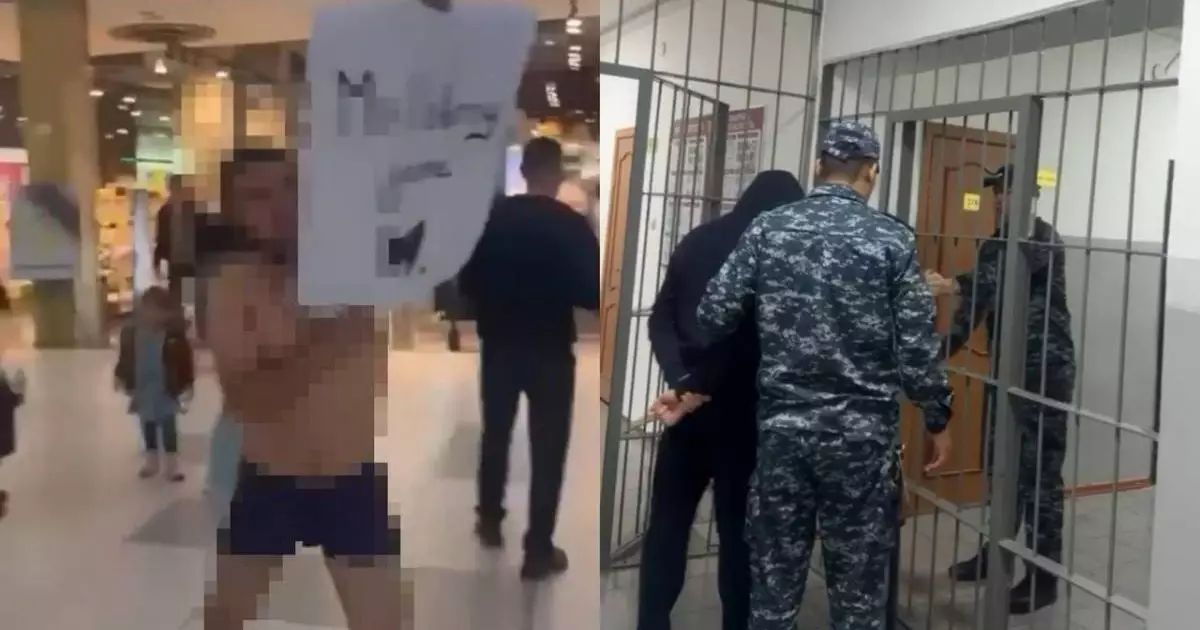  Астана тұрғыны сауда орталығында жалаңаш жүгірген 