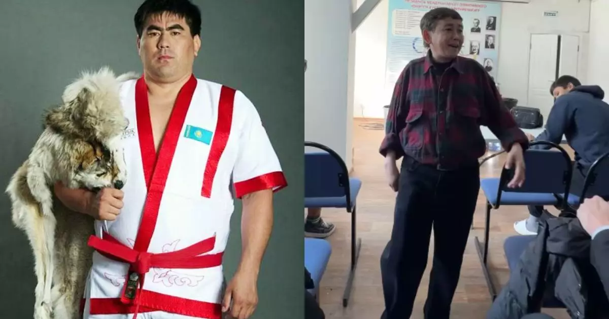  Балуан Бейбіт Ыстыбаев танымал блогерді көкпардағы серкедей тартқылап тастады (ВИДЕО) 