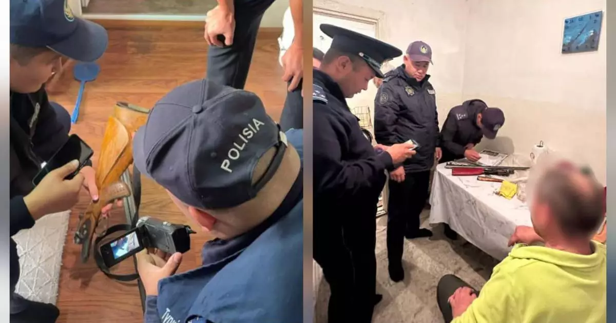  Түркістан облысында тіркелмеген 37 қару тәркіленді 