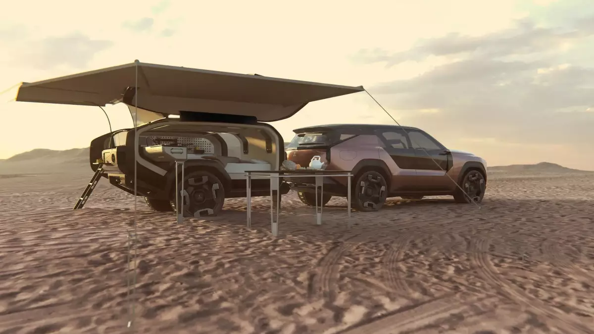 Mitsubishi превратила автомобиль в мини-дом с прицепной кроватью