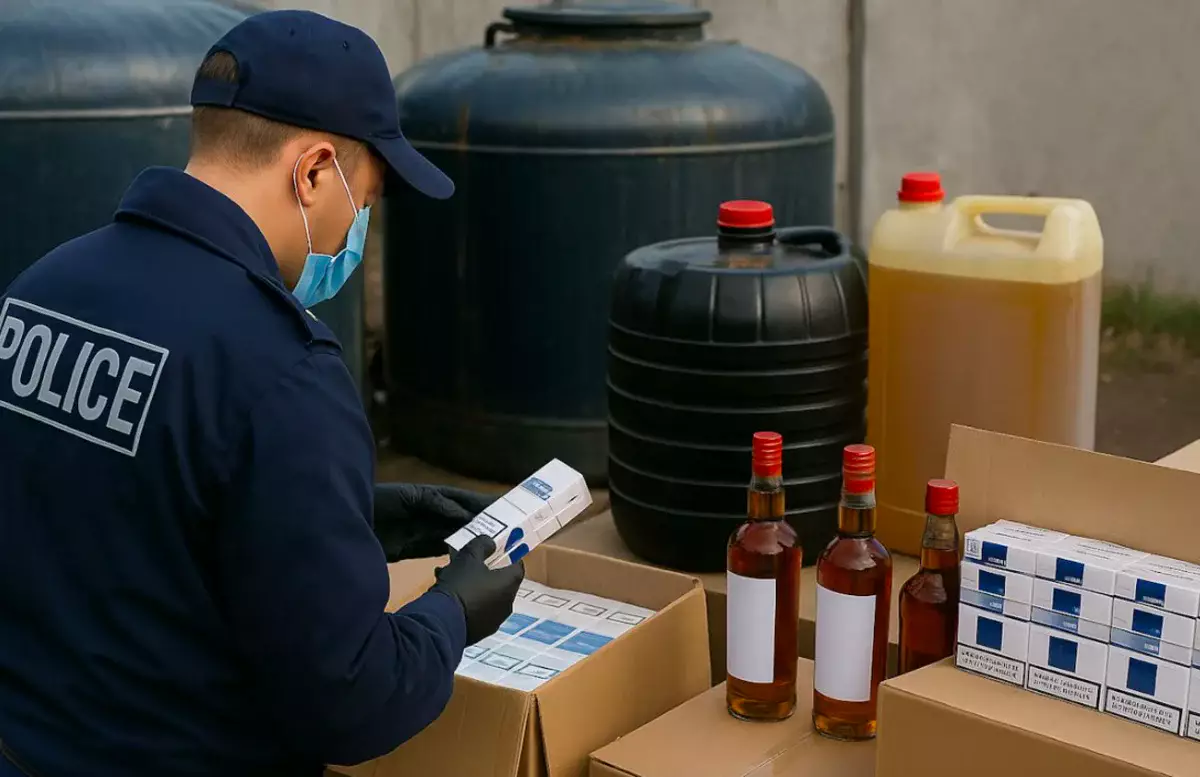 Продавцов нелегального спиртного, табака и горючего поймали в Атырауской области