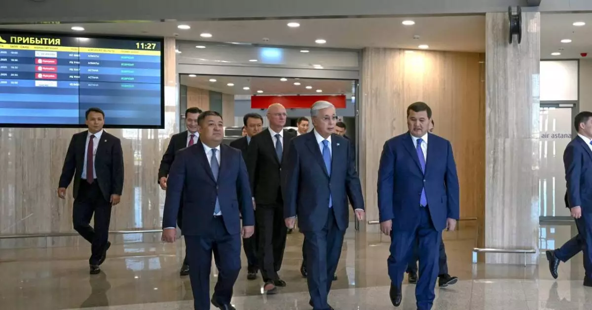  Президент «Қорқыт ата» халықаралық әуежайының жаңа терминалымен танысты 