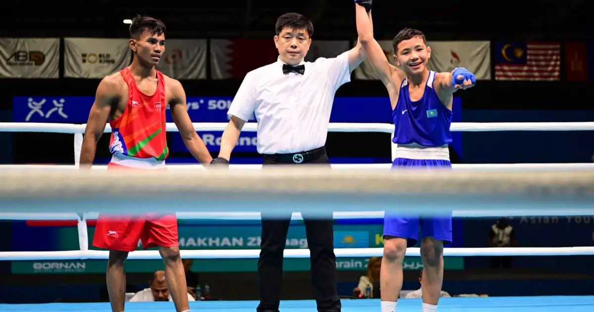  Боксшы Жұмағали Нұрмахан Азия ойындарында жеңіске жетті 