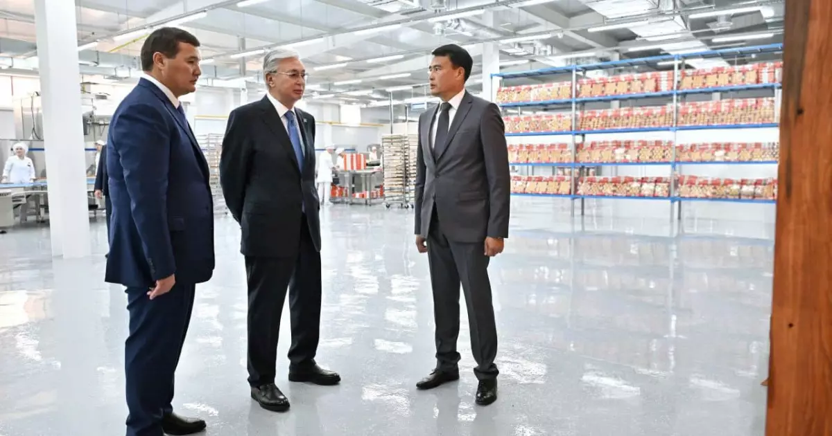   Президент «Қызылорда-нан» цехының жұмысымен танысты   