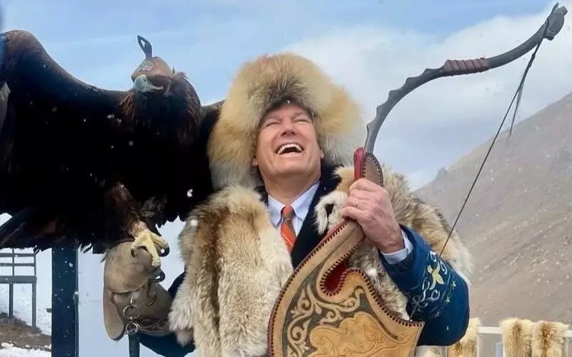 Американские посланники изучают кочевые традиции Казахстана.