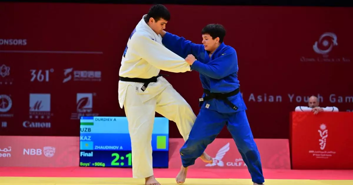  Дзюдошы Әділжан Жаудинов жасөспірімдер Азиадасының күміс жүлдегері атанды 