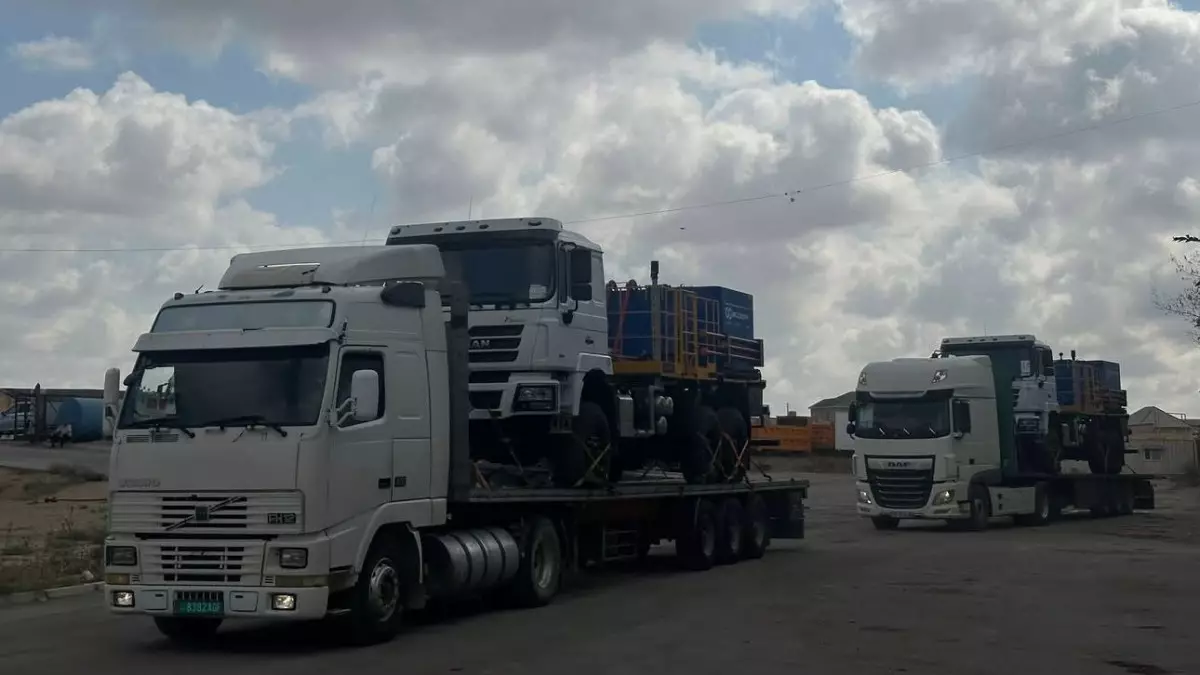 Қазақстан зауытында жасалған алғашқы арнайы техника Түркіменстанға жөнелтілді