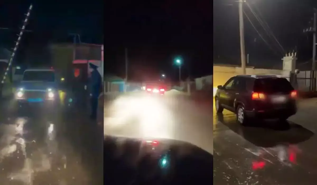 Удирал от полиции на высокой скорости: погоню за водителем сняли на видео в Шалкаре