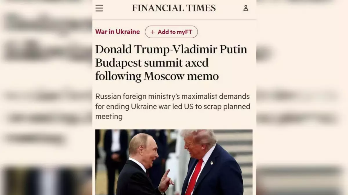 США отменили встречу Трампа с Путиным из-за требований России по Украине