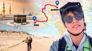 Шымкенттен Меккеге дейін: велосипедпен жолға шыққан жігіттің ерекше сапары