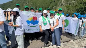 «Таза Қазақстан» бағдарламасы аясында Аюсай шатқалында экологиялық сенбілік өтеді