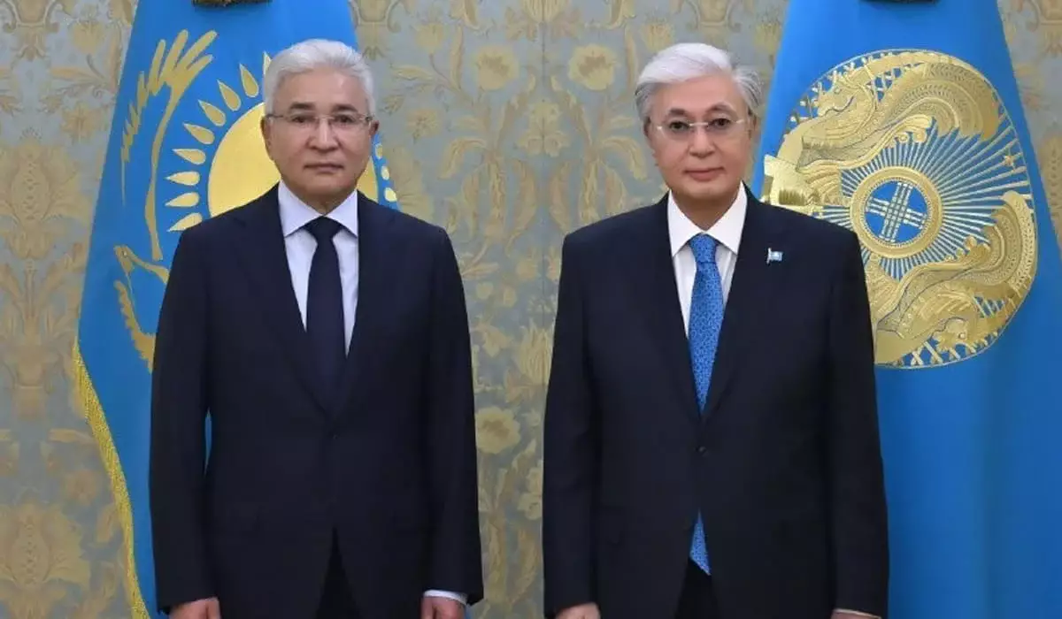 Токаев провел встречу с генсеком ОДКБ Имангали Тасмагамбетовым в Акорде