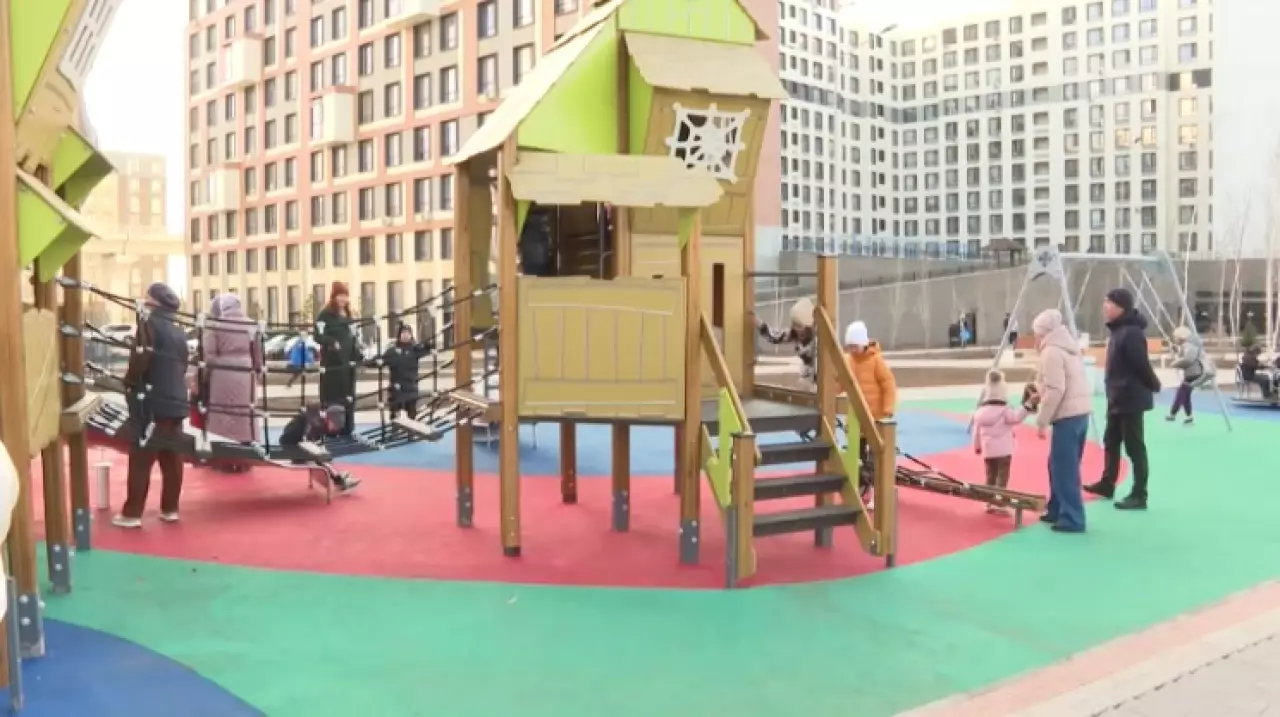 Новый сквер открыли в Астане