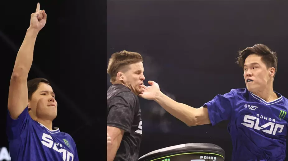 Боец поп-ММА из Казахстана вырубил участника трех ЧМ по дзюдо! Видео Power Slap 17