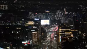 Дархан Сатыбалды қаладағы кешкі жарықтандыру нысандарын аралап көрді