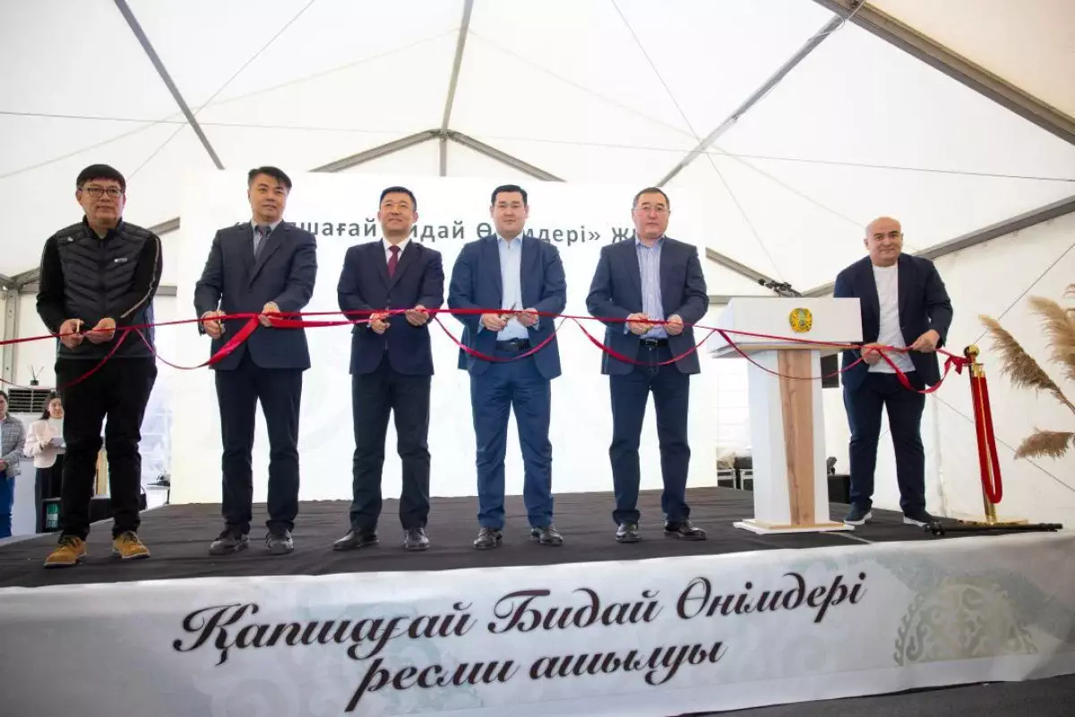 В Конаеве открылся новый завод по переработке пшеницы