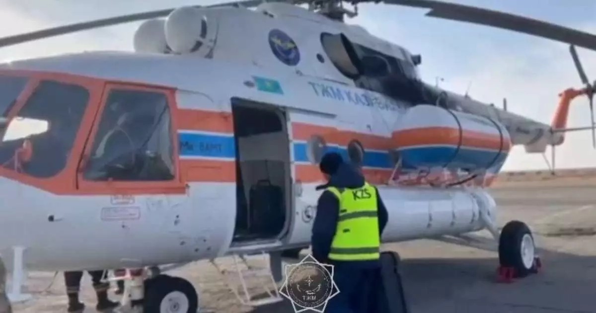  Ұлытау облысында жоғалған ер адам табылып, ТЖМ тікұшағымен жеткізілді 