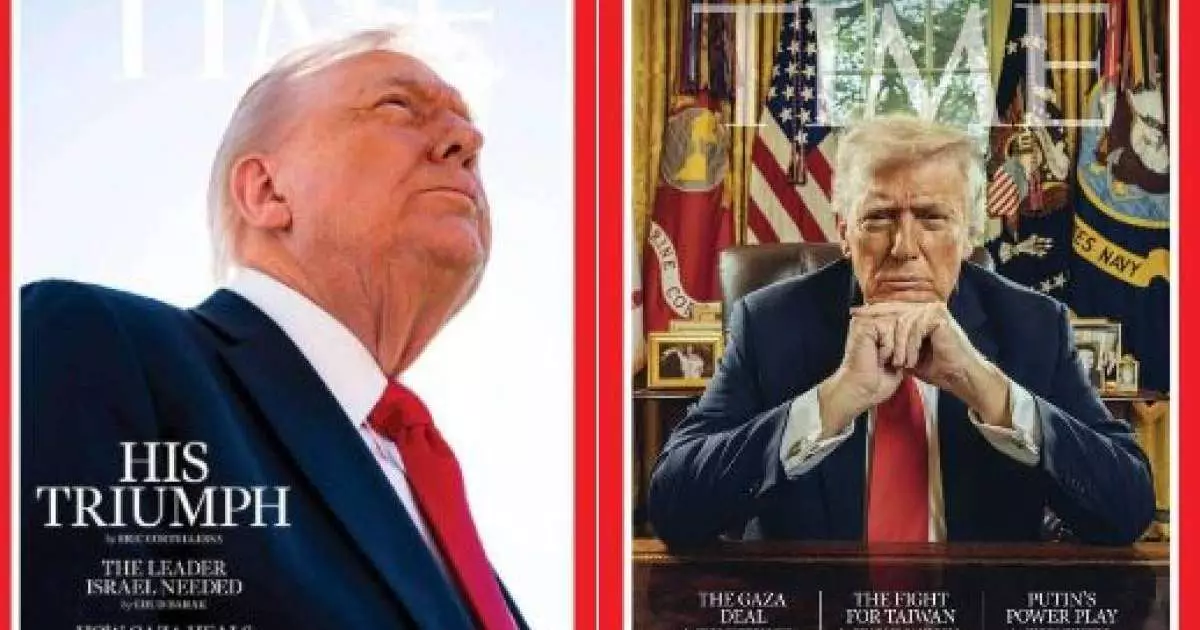  Time Трамптың сынынан кейін журнал мұқабасын ауыстырды 